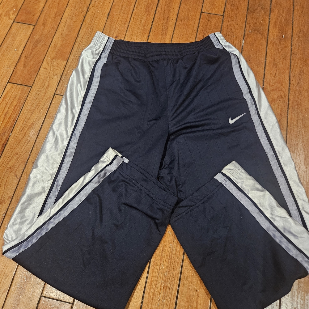 Nike Men  Black and Silver Joggers